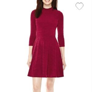 nwt sexy mock neck sweater skater dress